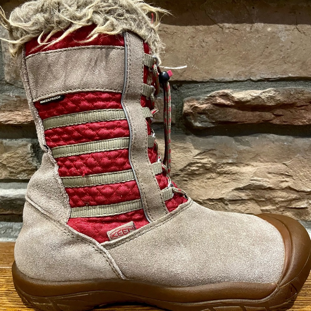 KEEN Wapato WP Brindle/Cerise Snow Boot